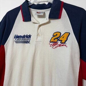 Vintage NASCAR JEFF GORDON Polo Shirt Men's Size XL Chase Tag 24 Dupont Hendrick